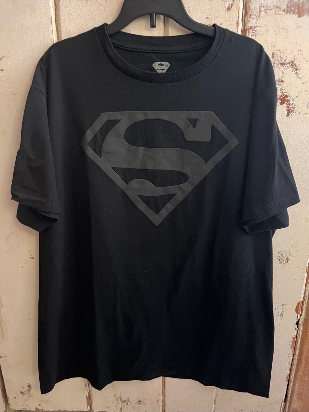 DC Comics Black w Black Superman Emblem